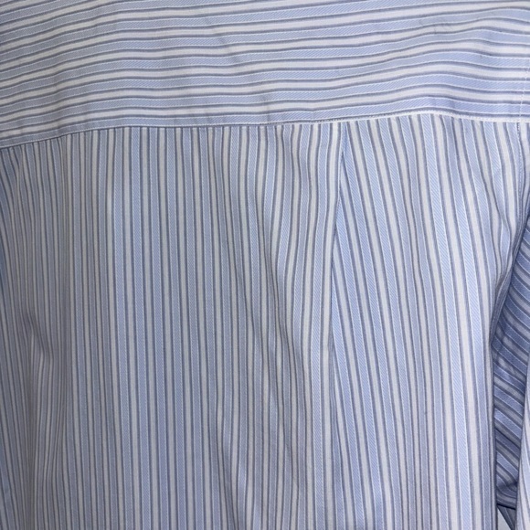Canali Dress Shirt Mens 16 41 Blue Striped Long Sleeve Button Up Blue​ - Picture 5 of 14
